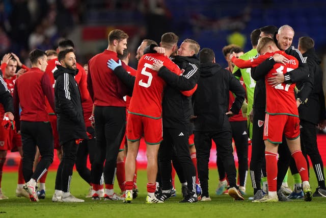 Wales are hoping to celebrate another Euro 2024 qualifying victory in Armenia on Saturday (Tim Goode/PA)