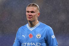 Pep Guardiola ‘hopeful’ Erling Haaland will return from injury to face Liverpool