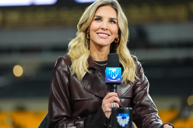 <p>Charissa Thompson confessed she would make up NFL sideline reports </p>