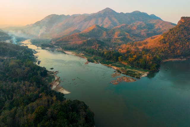 <p>The Mekong flows through six countries, including Thailand </p>