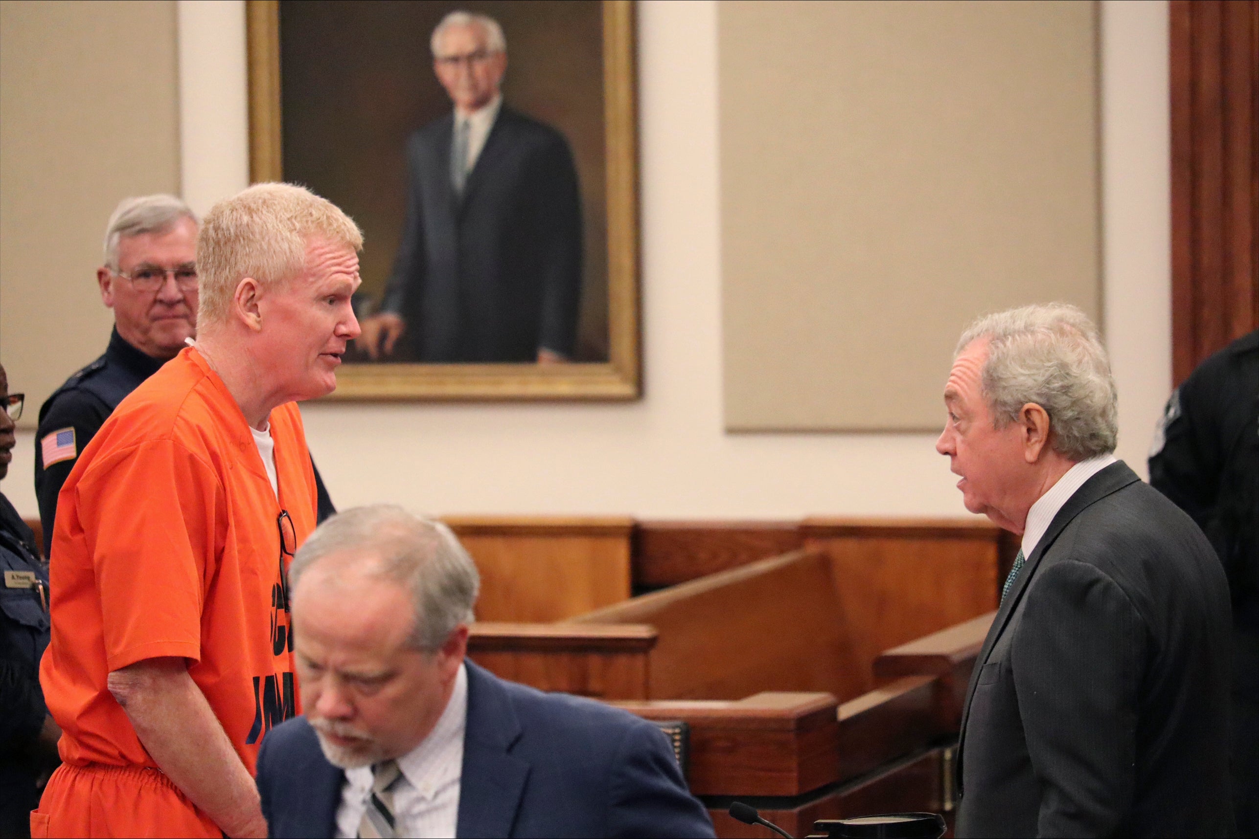 Alex Murdaugh appears in court in November where he reached a plea deal on his state financial crimes