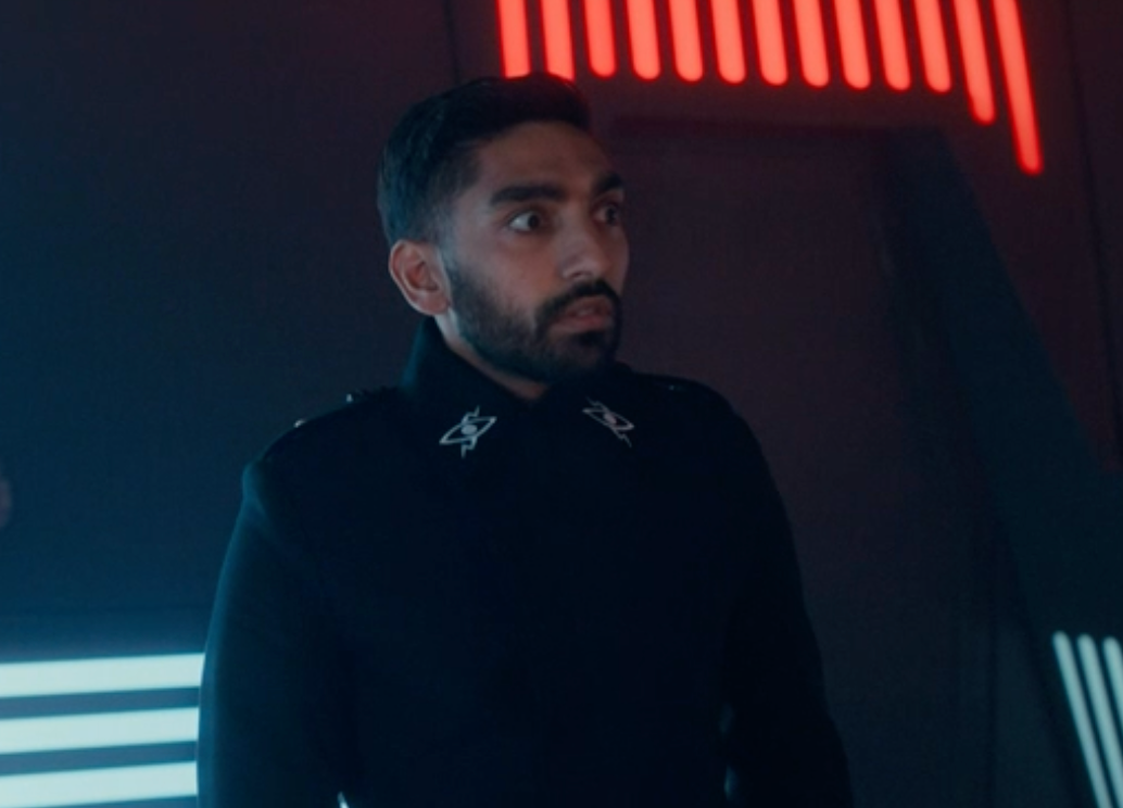 Mawaan Rizwan as an mysterious apprentice in the Doctor Who Children in Need special