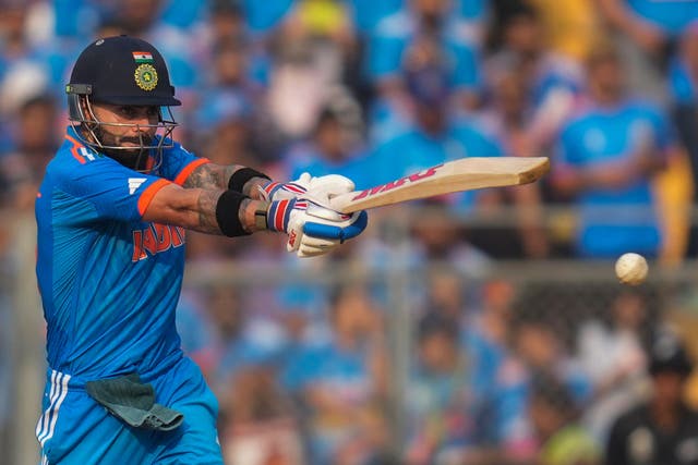 India’s Virat Kohli is looking to guide his team to glory (Rafiq Maqbool/AP)
