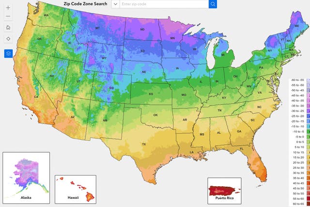 USDA Plant Climate Map