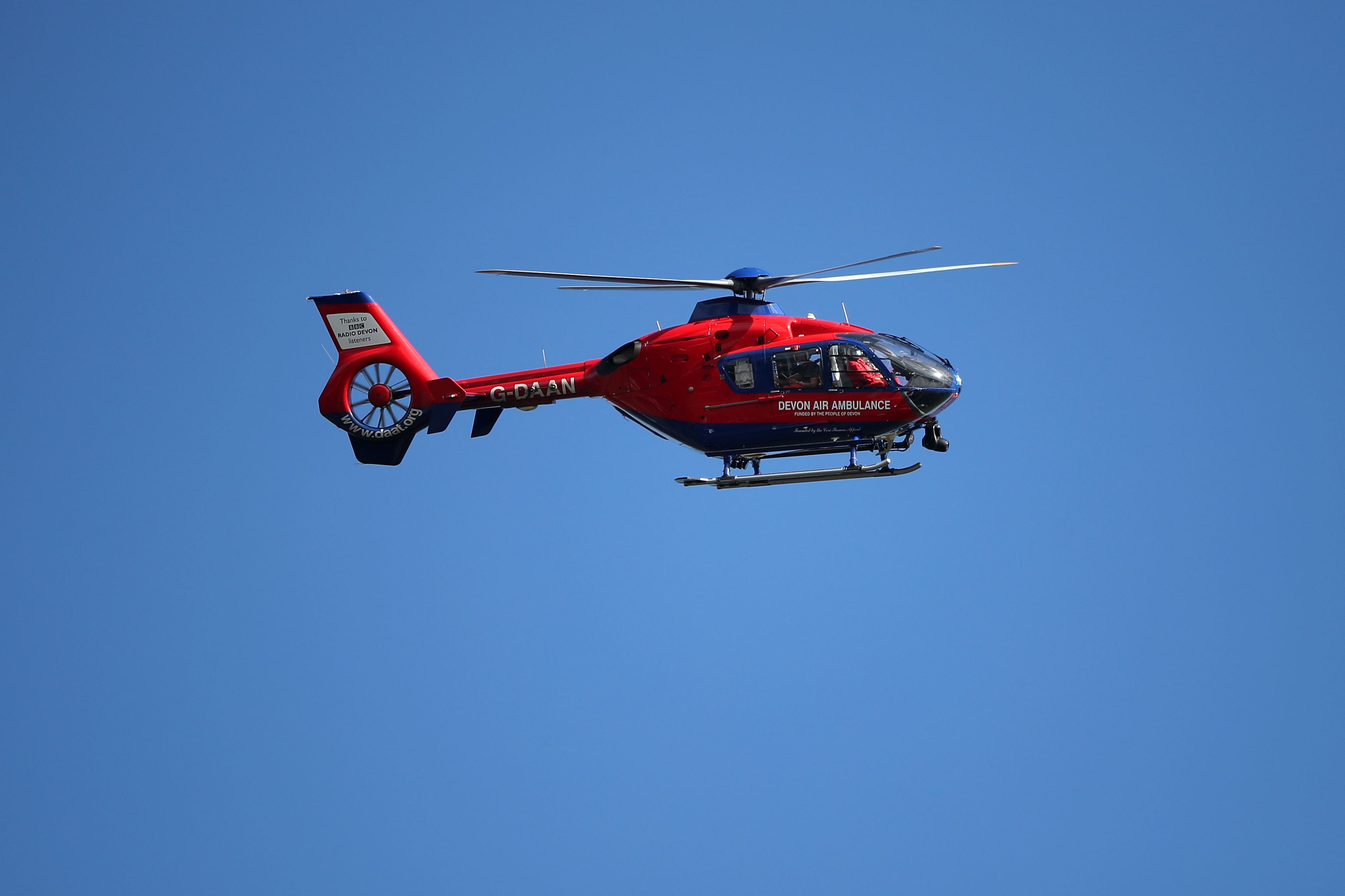 Two people were airlifted to hospital (Nick Potts/PA)