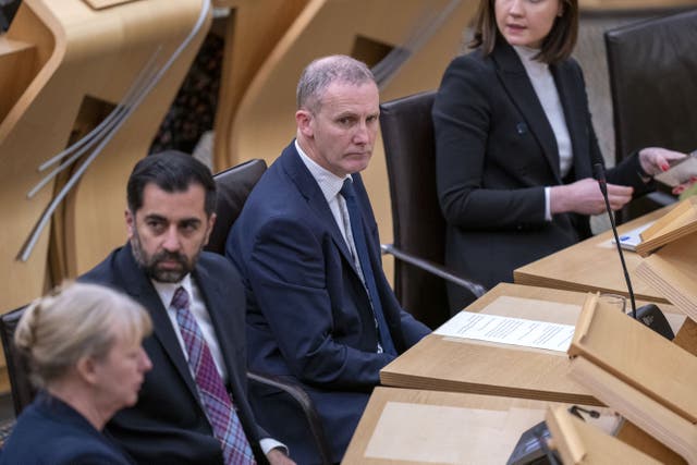 Humza Yousaf said he was not misled by his SNP colleague Michael Matheson (Jane Barlow/PA)