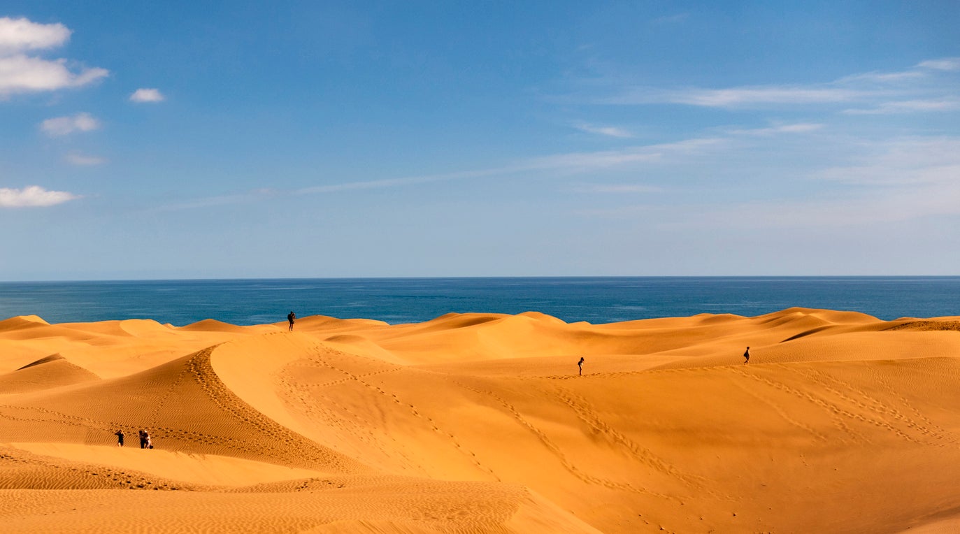 The dunes at Maspalomas are one of Spain’s most unique landscapes
