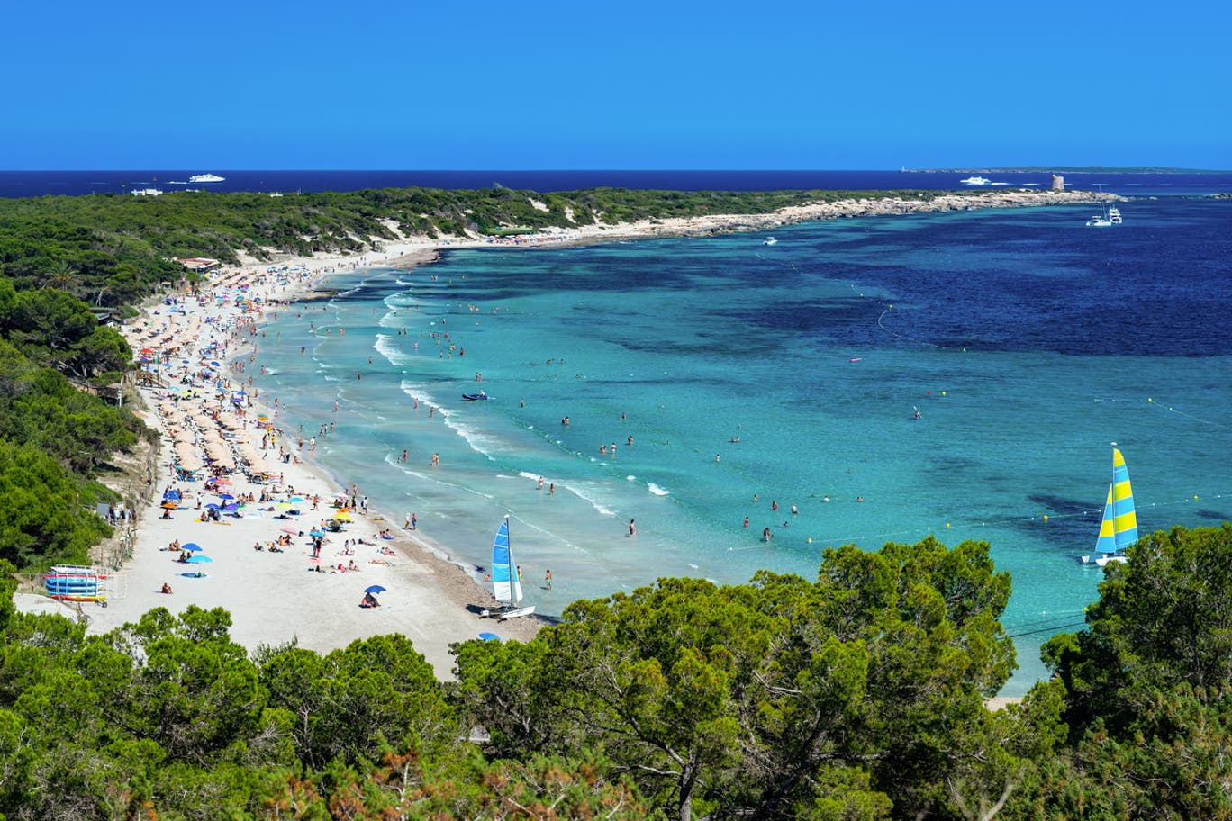 Ses Salines beach in Ibiza