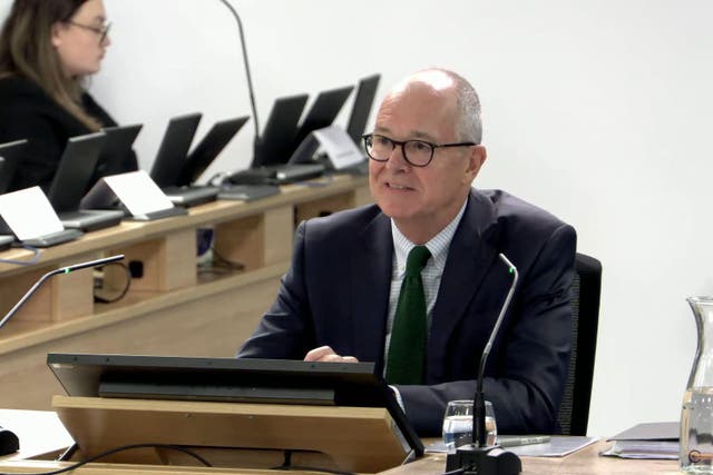The Government’s former chief scientific adviser Sir Patrick Vallance giving evidence to the inquiry (UK Covid-19 Inquiry)