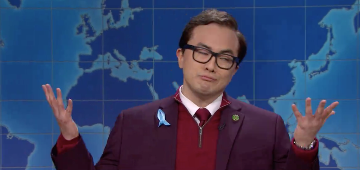 Звездите на SNL не могат да спрат да се смеят в бруталния скеч на Джордж Сантос