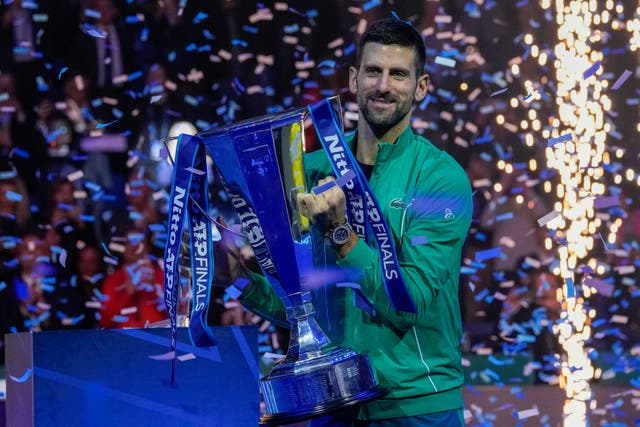Novak Djokovic finishes the season as world number one again (Antonio Calanni/AP)