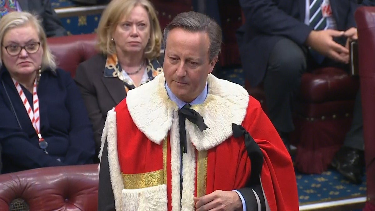 Watch live: David Cameron takes first questions from peers in the House of Lords