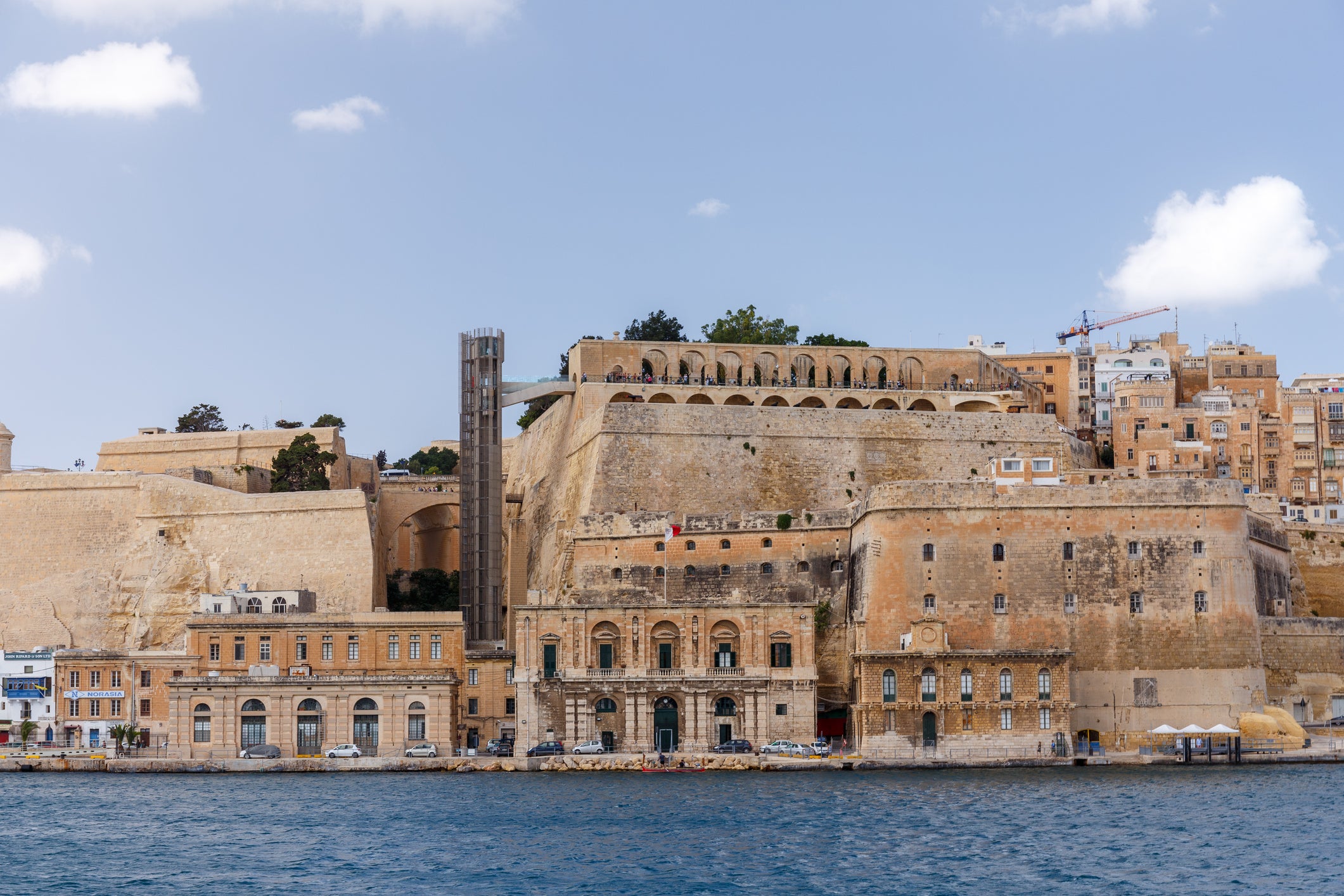 Linking the Grand Harbour to the Upper Barrakka Gardens and Valletta city centre, the lifts cost just €1 to ride