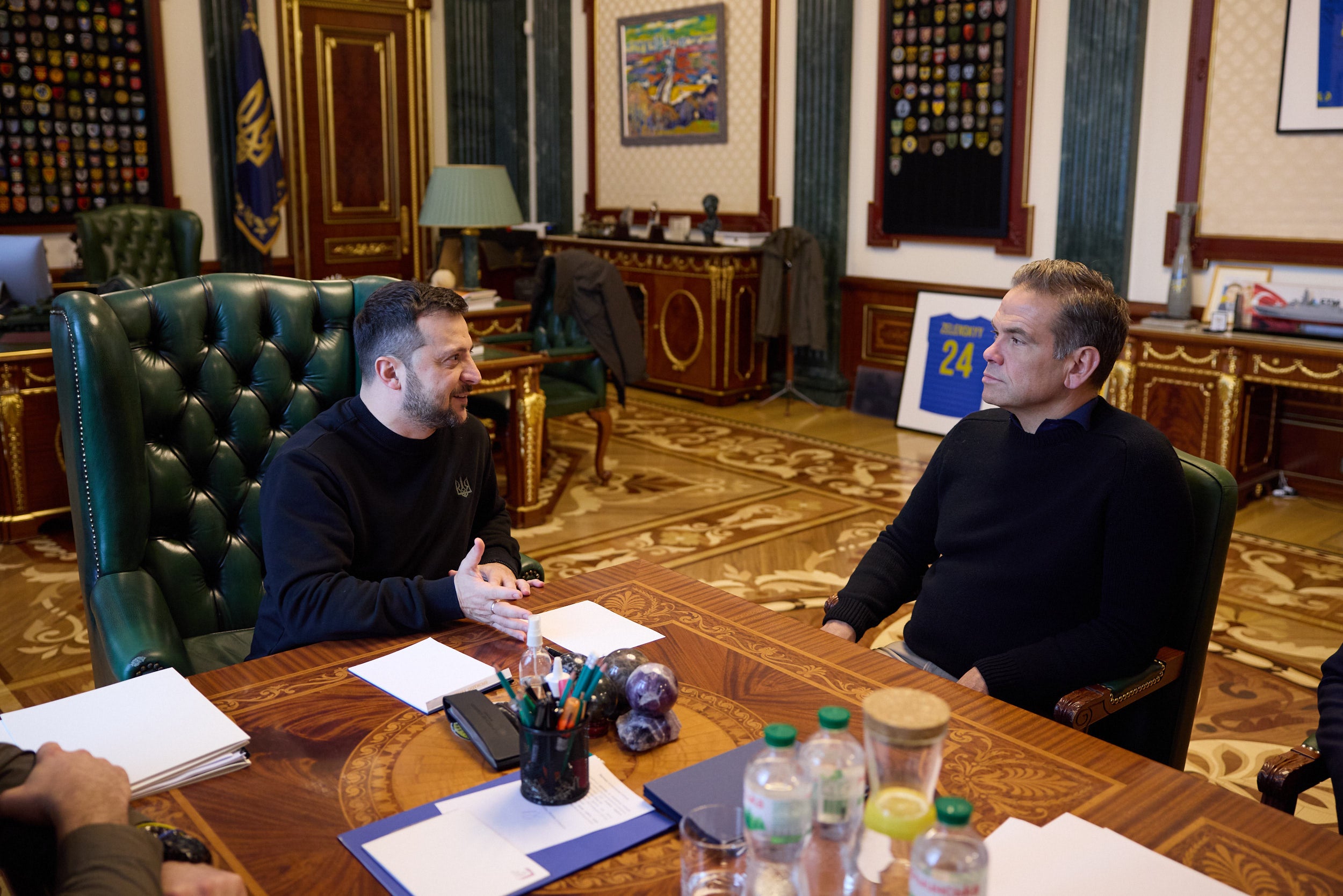 Lachlan Murdoch met with Ukrainian president Volodymyr Zelensky over the weekend