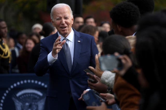 <p>Biden tries to owns jokes about his age with quips about turkeys and birthday candles</p>