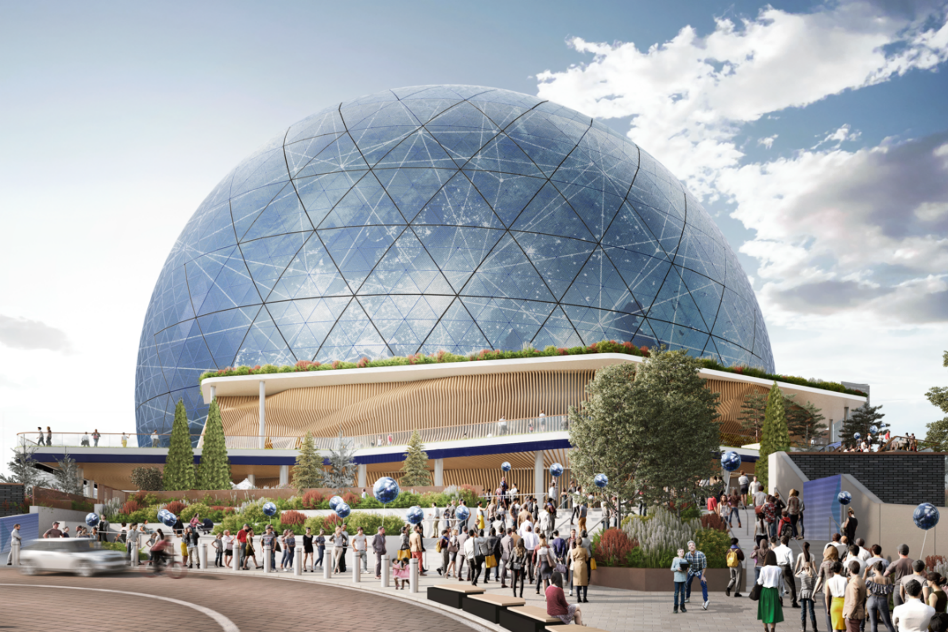The MSG sphere was planned for Stratford