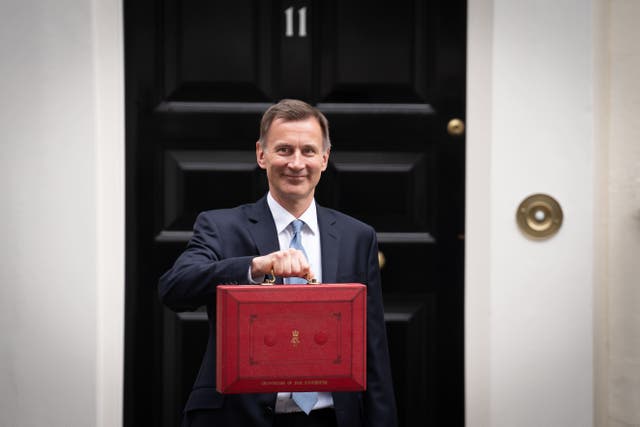 <p>Chancellor Jeremy Hunt plans for tax cuts in Wednesday’s autumn statement (PA)</p>