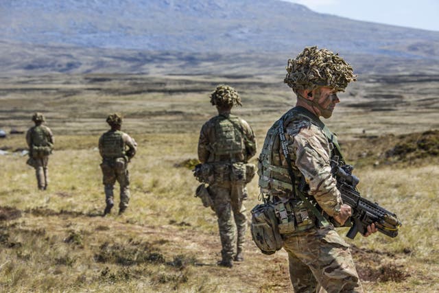 Defence Secretary Grant Shapps said the Falklands are ‘undeniably’ British (Sgt Nik Howe/ RAF)