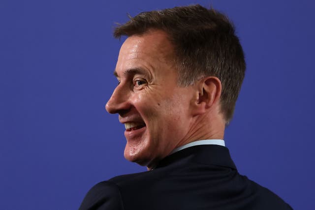 Chancellor of the Exchequer Jeremy Hunt has ‘headroom’ to introduce tax cuts (Daniel Leal/PA)