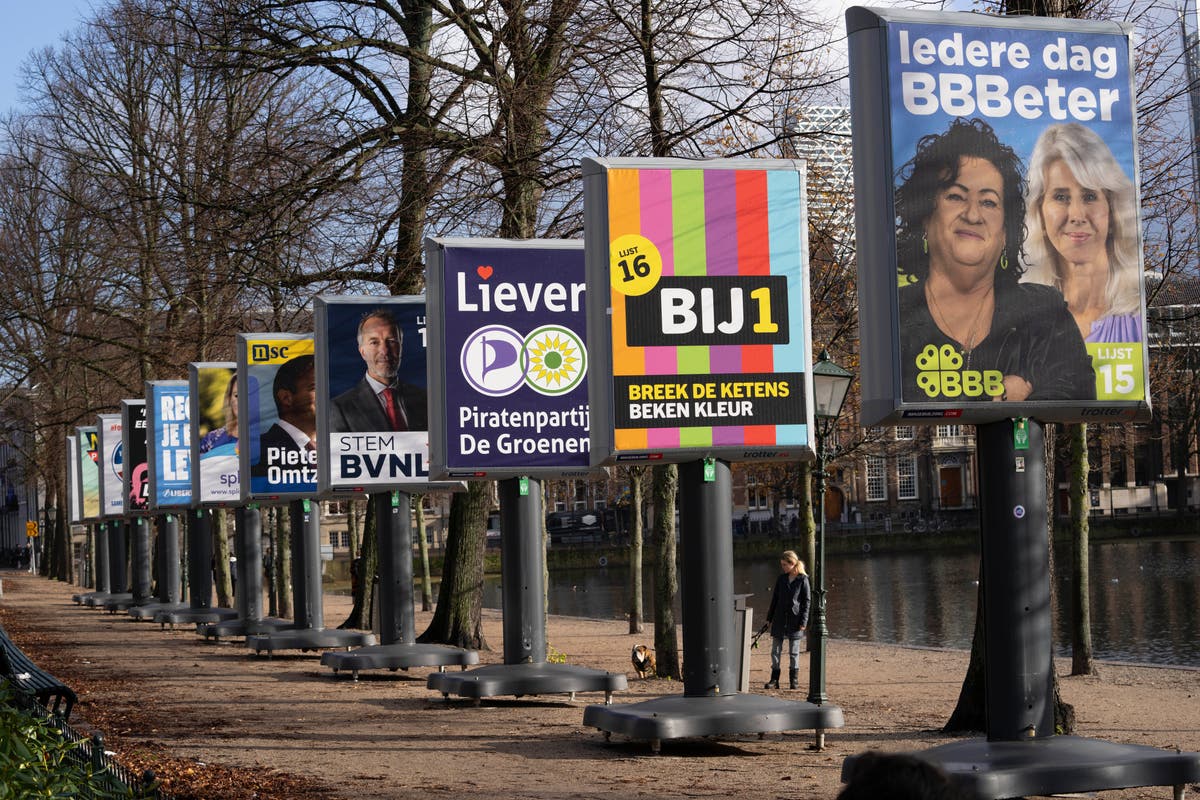 Dutch political leaders campaign on final day before general election that will usher in new leader