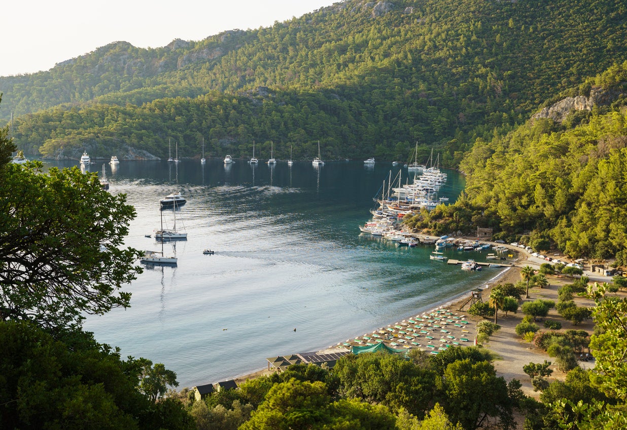 Fethiye lies between the other popular resorts of Dalaman and Oludeniz