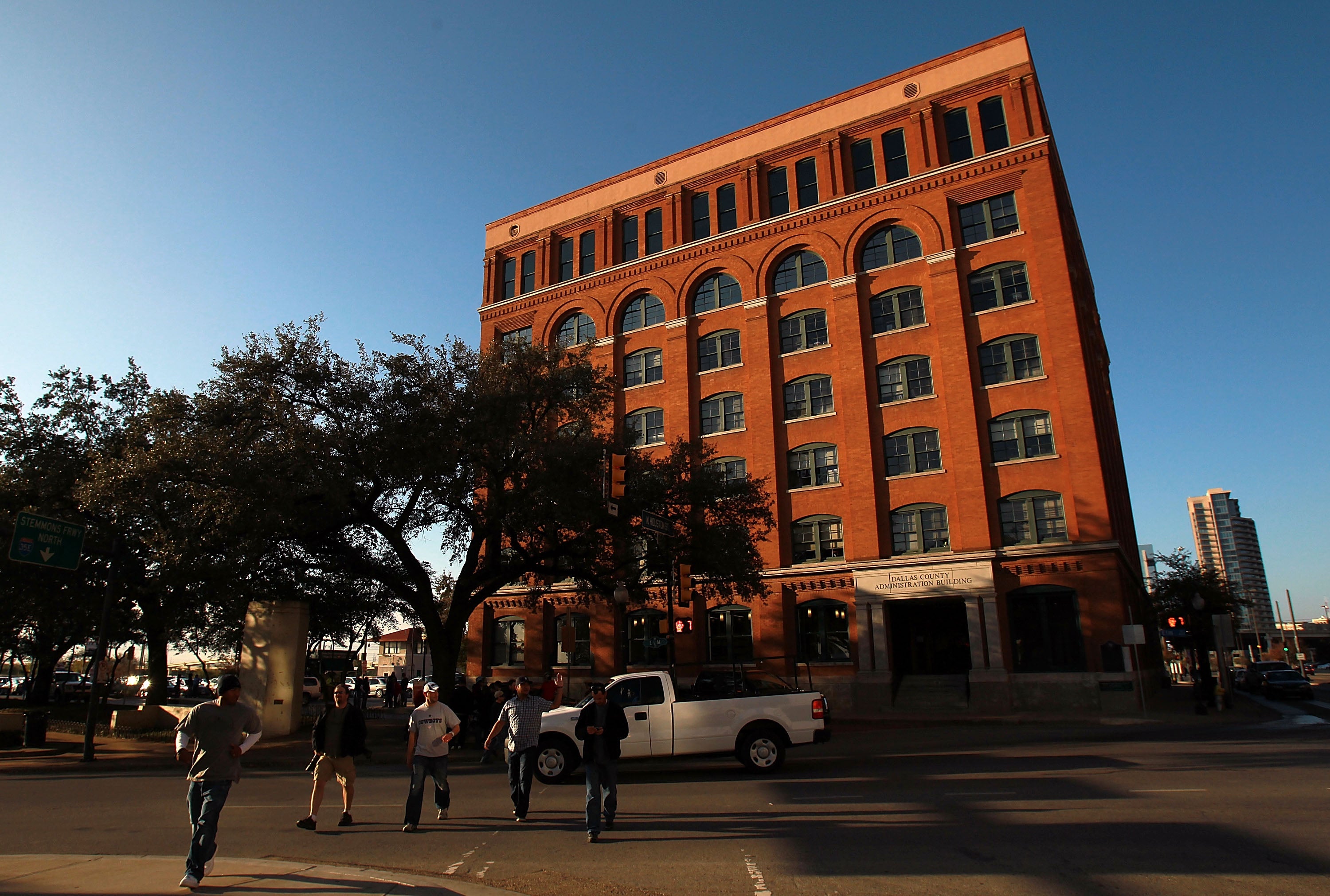 The former Texas School Book Depository, now the Dallas County Administration Building, from were Lee Harvey Oswald is believed to have fired the fatal shots