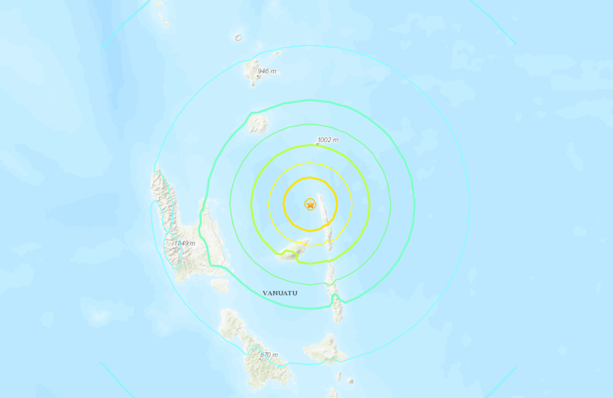 Powerful magnitude-7 earthquake strikes Vanuatu region