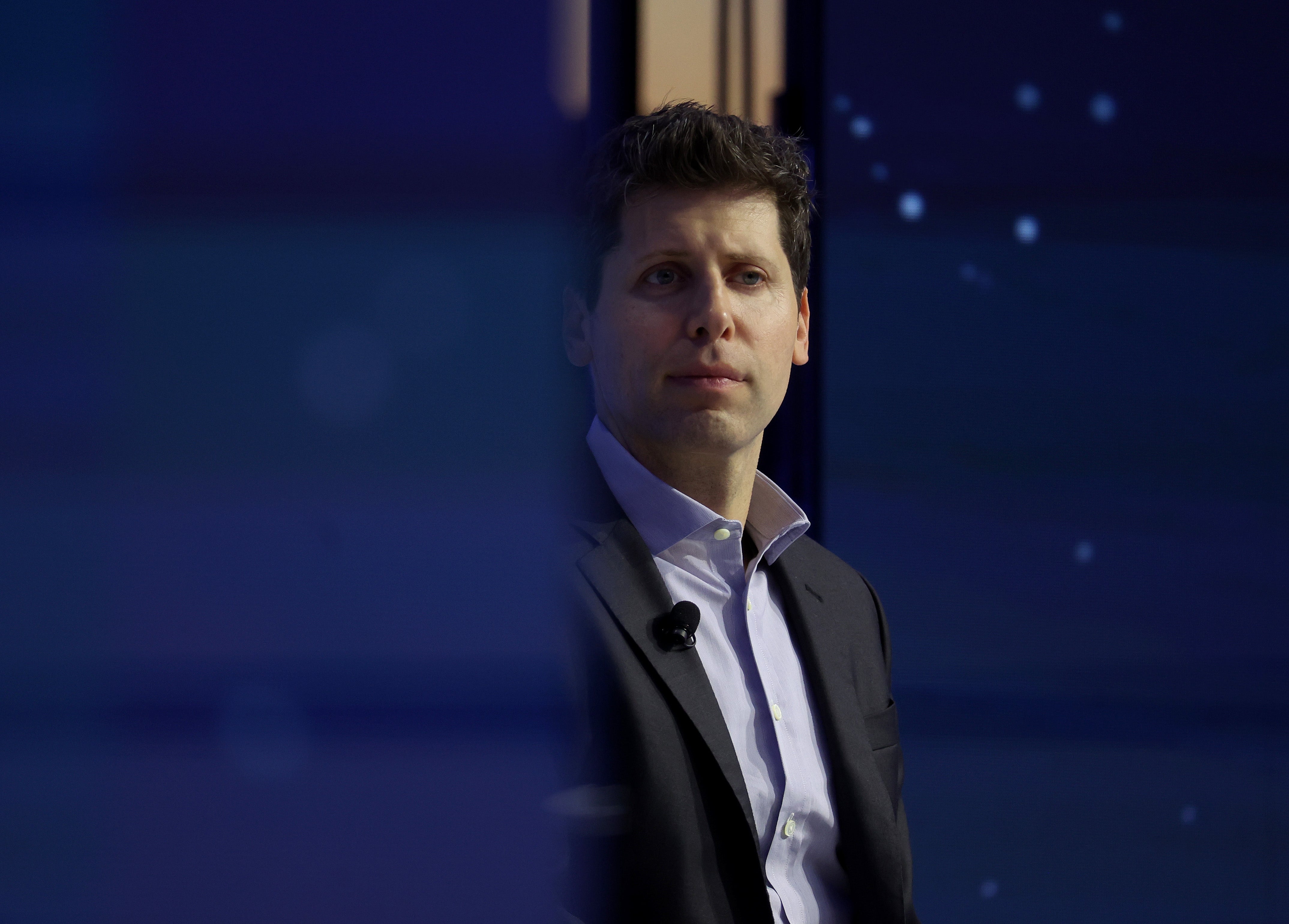 <p>OpenAI CEO Sam Altman looks on during the APEC CEO Summit at Moscone West on November 16, 2023 in San Francisco, California. </p>
