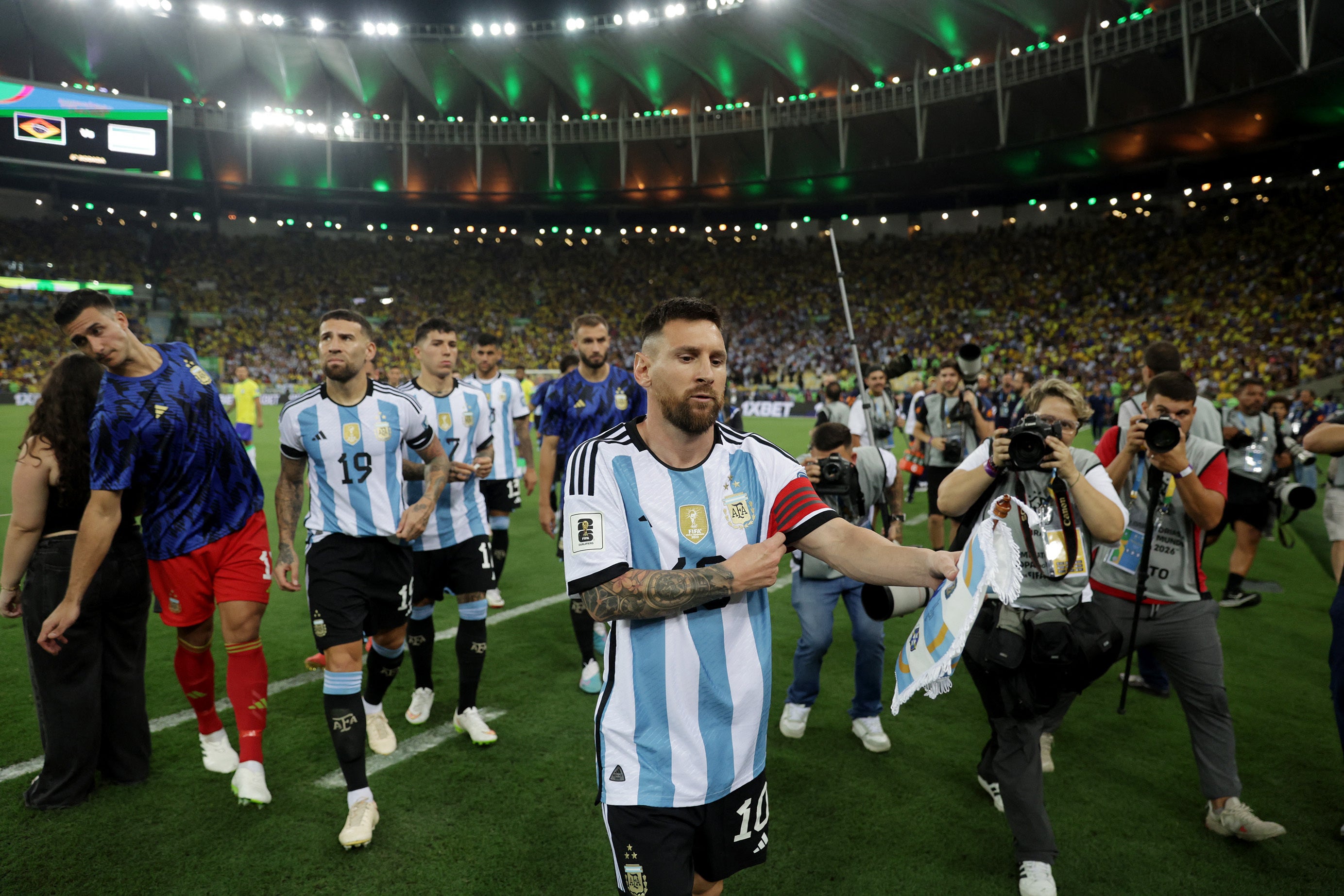 Lionel Messi said the match become of ‘secondary importance’ after violence broke out