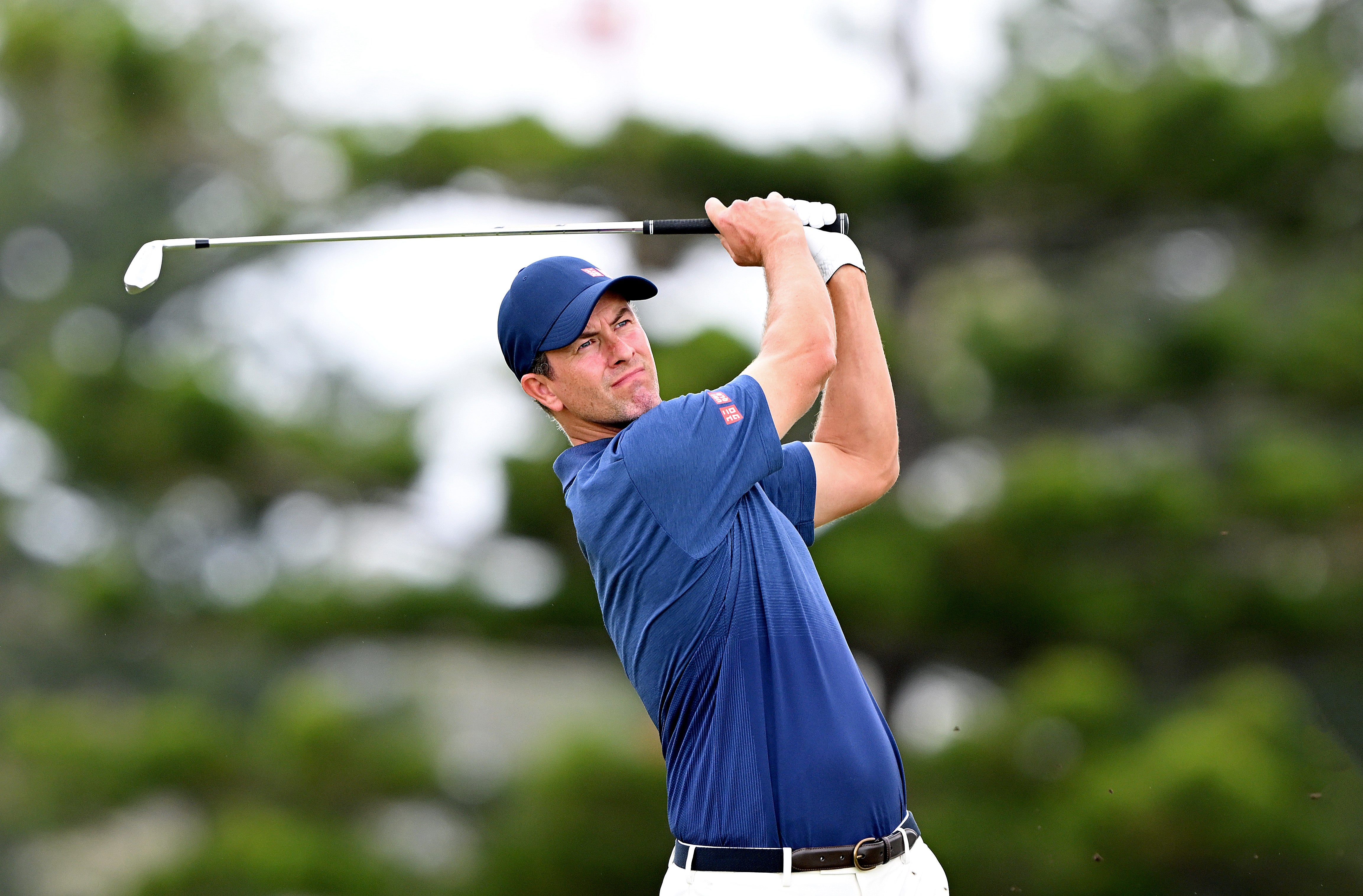 Adam Scott played in a Pro-Am event in Brisbane as practice for the Australian PGA Championship