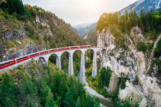 <p>Some of Europe’s train routes are among the most picturesque in the world </p>
