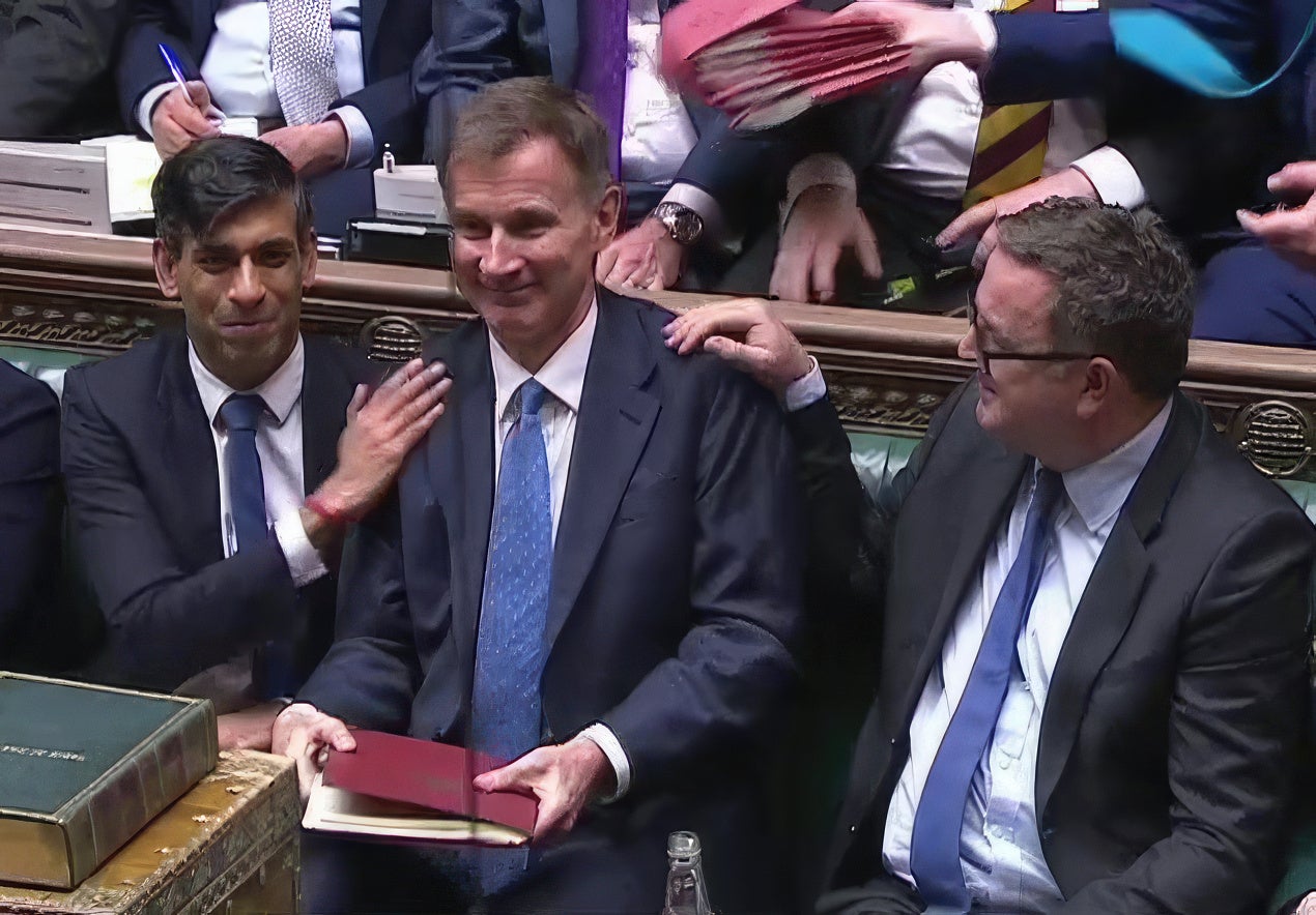 <p>Chancellor Jeremy Hunt announced a shock 2 per cent cut to national insurance </p>