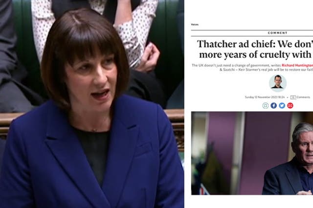 <p>Rachel Reeves quotes The Independent during Budget clash with Jeremy Hunt.</p>