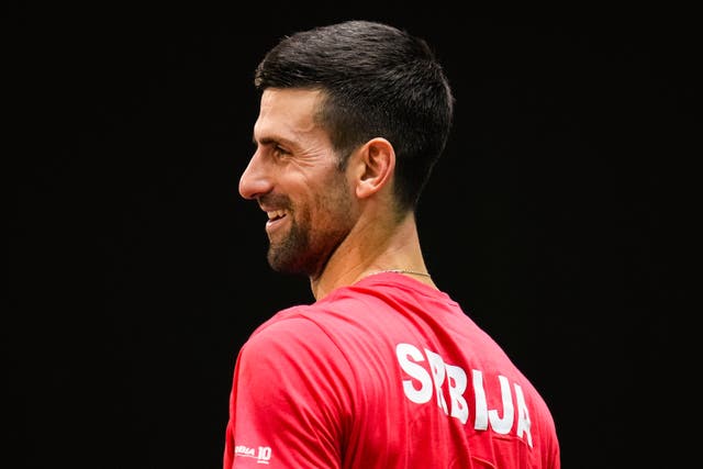 Novak Djokovic will lead Serbia against Great Britain on Thursday (Manu Fernandez/AP)
