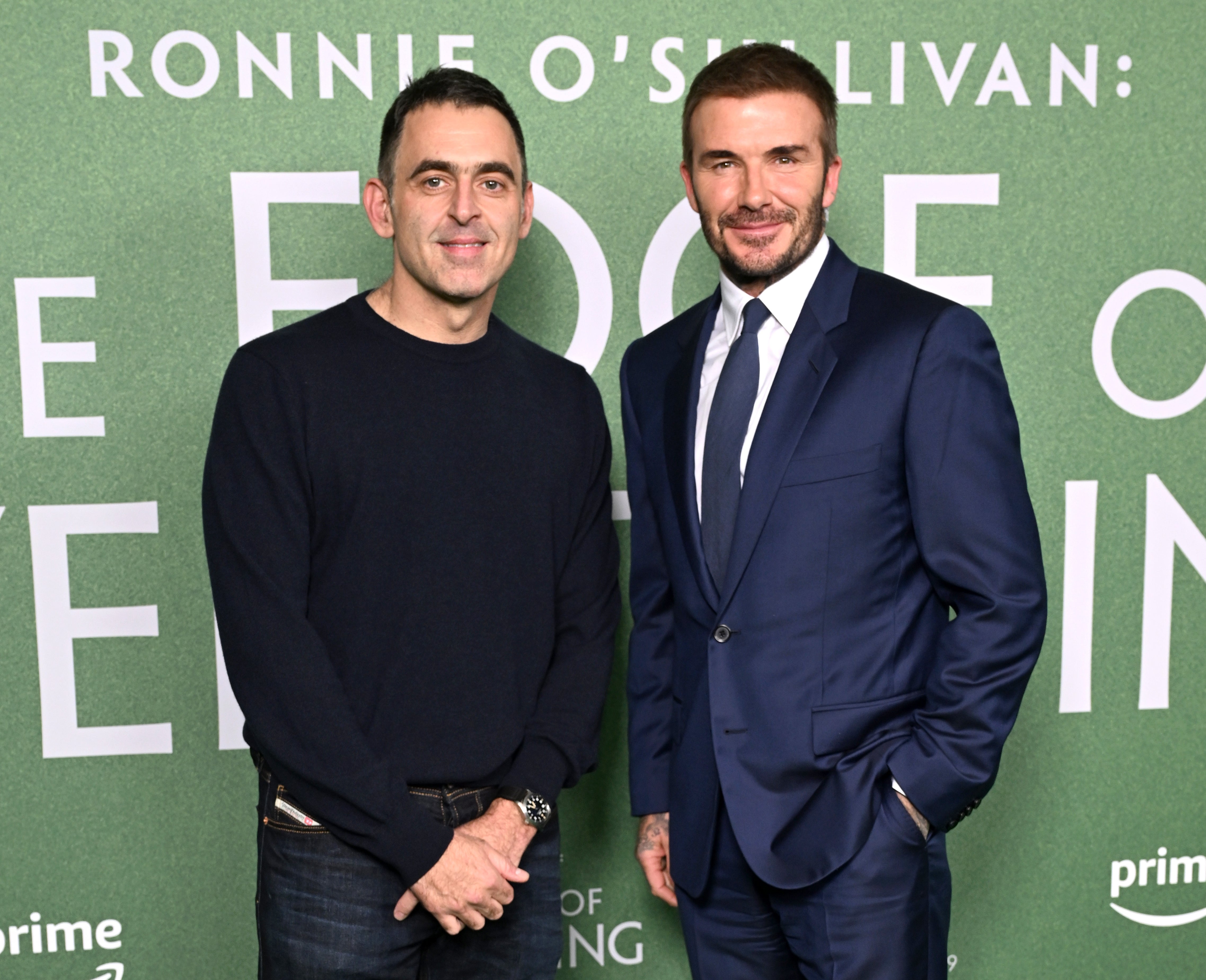 O’Sullivan and David Beckham attend the ‘The Edge of Everything’ premiere