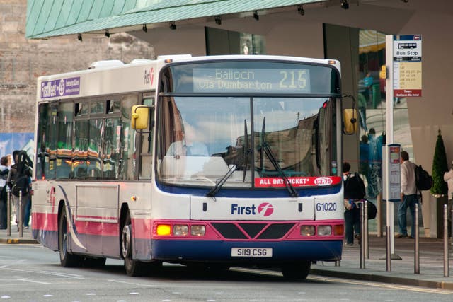 Strike action by 1,200 drivers at First Bus in Glasgow has been suspended (Alamy/PA)