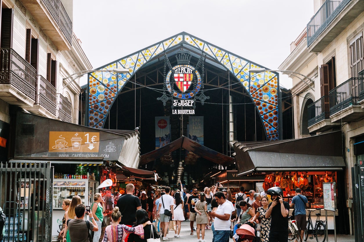 La Boqueria contains some of the best street food stalls in the city