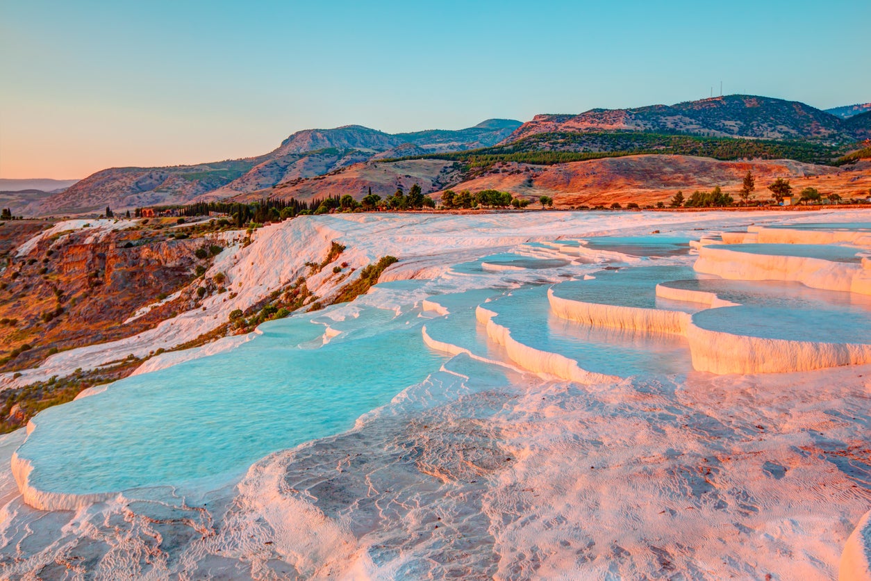 The cascading limestone pools at Pamukkale are well worth a dip
