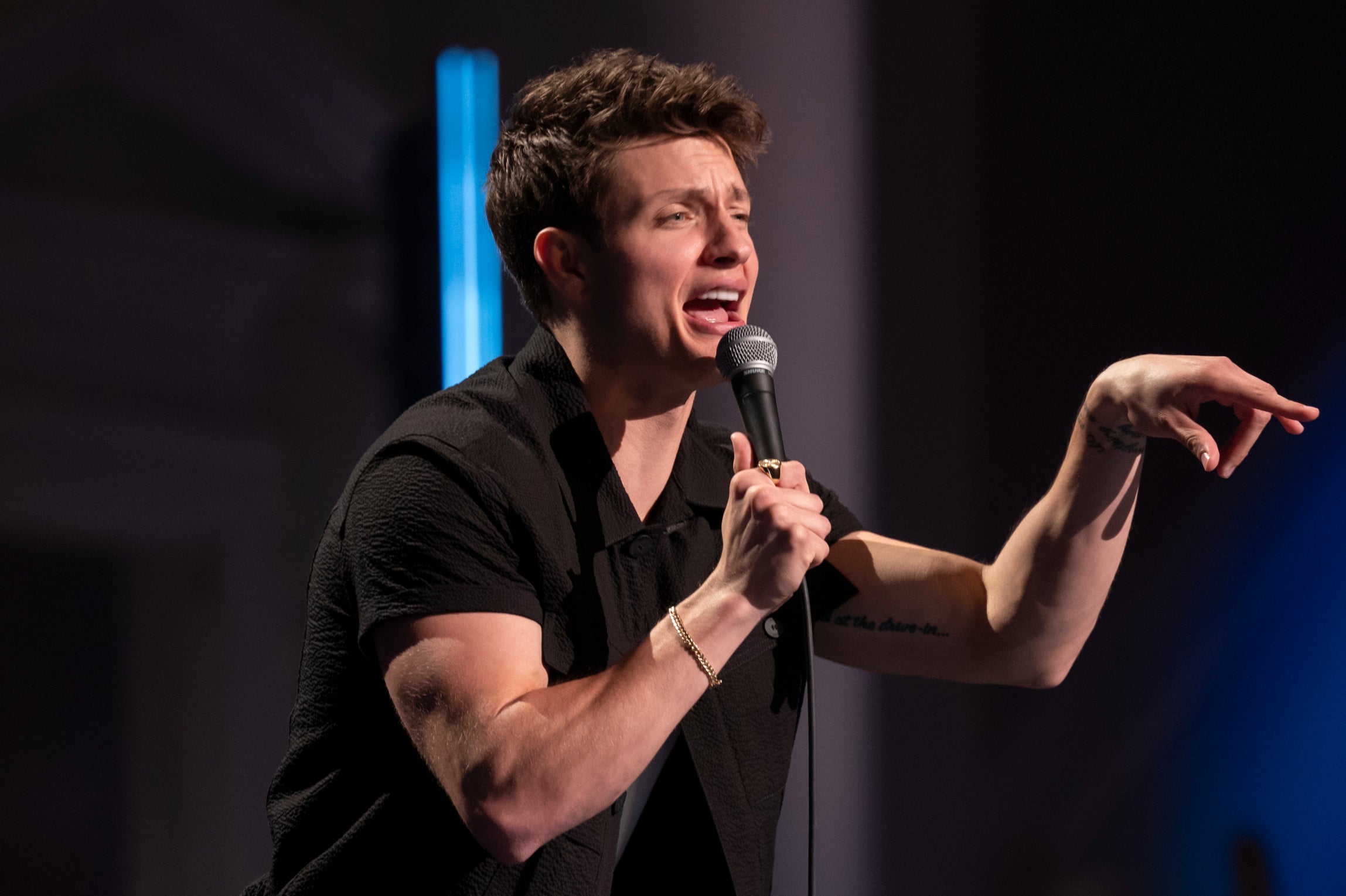 'Not Matt Rife building his platform on catering to his female audience and then opening his Netflix special with a domestic violence joke’, a viewer posted on Twitter/X