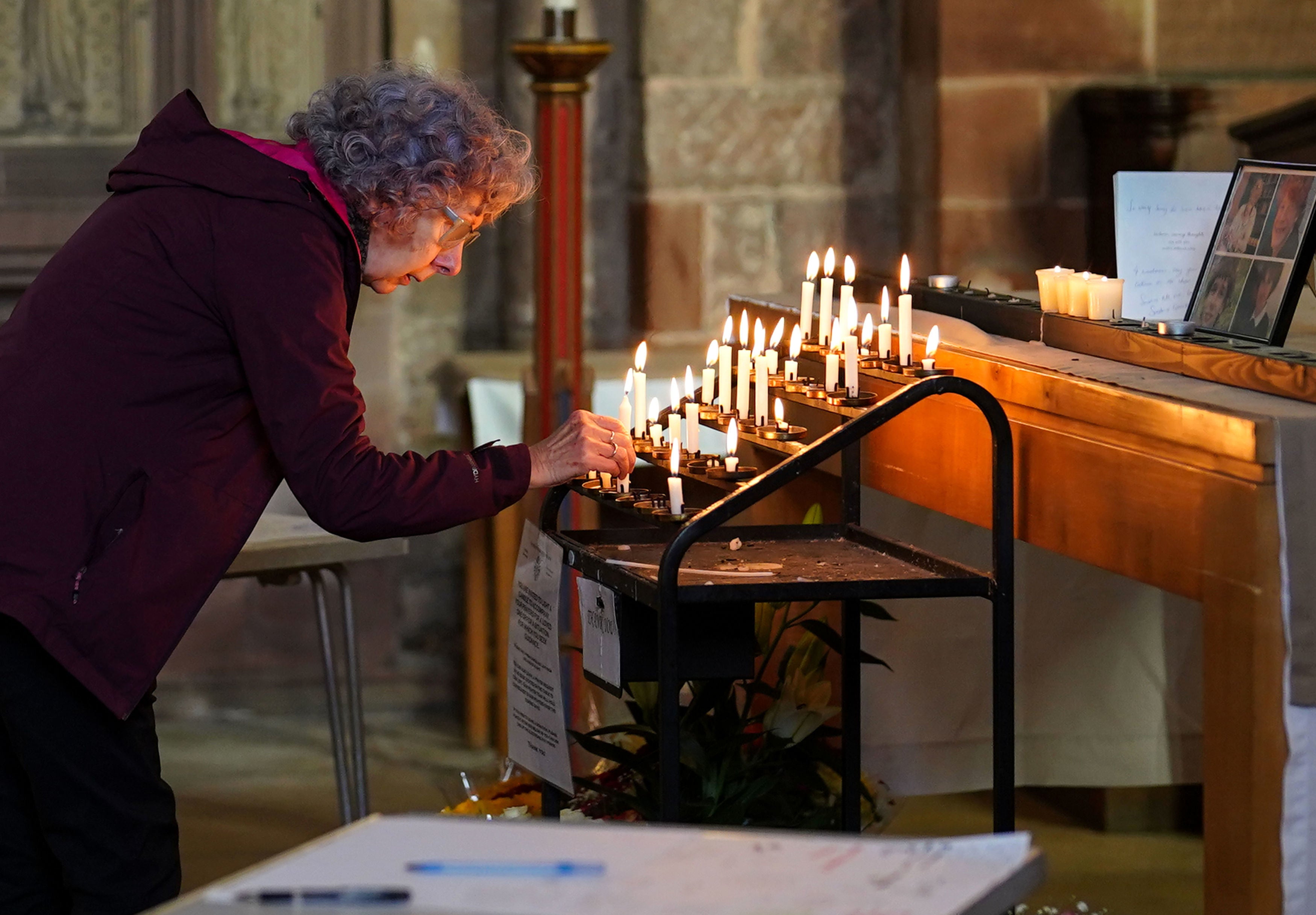 Tributes were made at Shrewsbury Abbey for Jevon Hirst, Harvey Owen, Wilf Fitchett and Hugo Morris