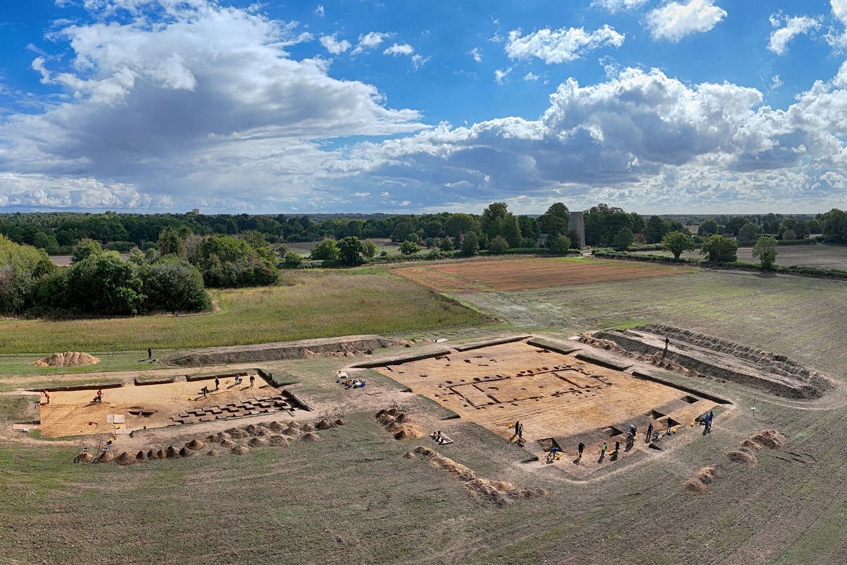 ‘Lost temple’ from 1,400 years ago found underneath farm in Suffolk