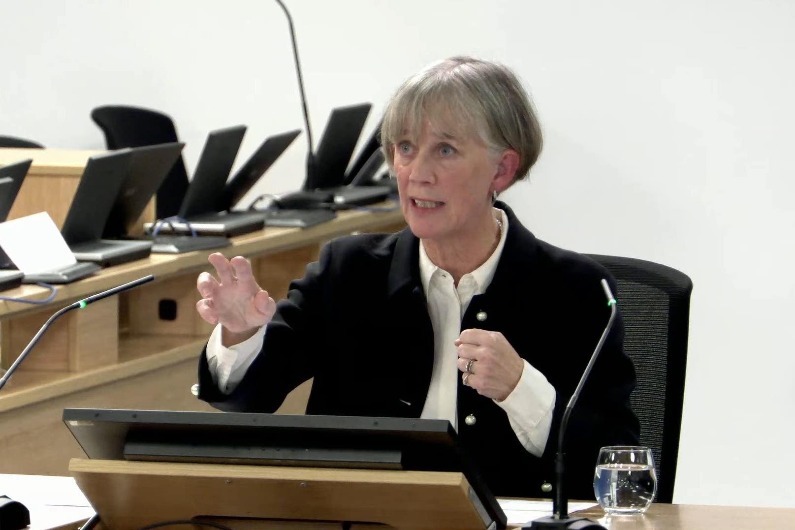 Professor Dame Angela McLean gave evidence to the Covid-19 Inquiry on Thursday (UK Covid-19 Inquiry/PA)