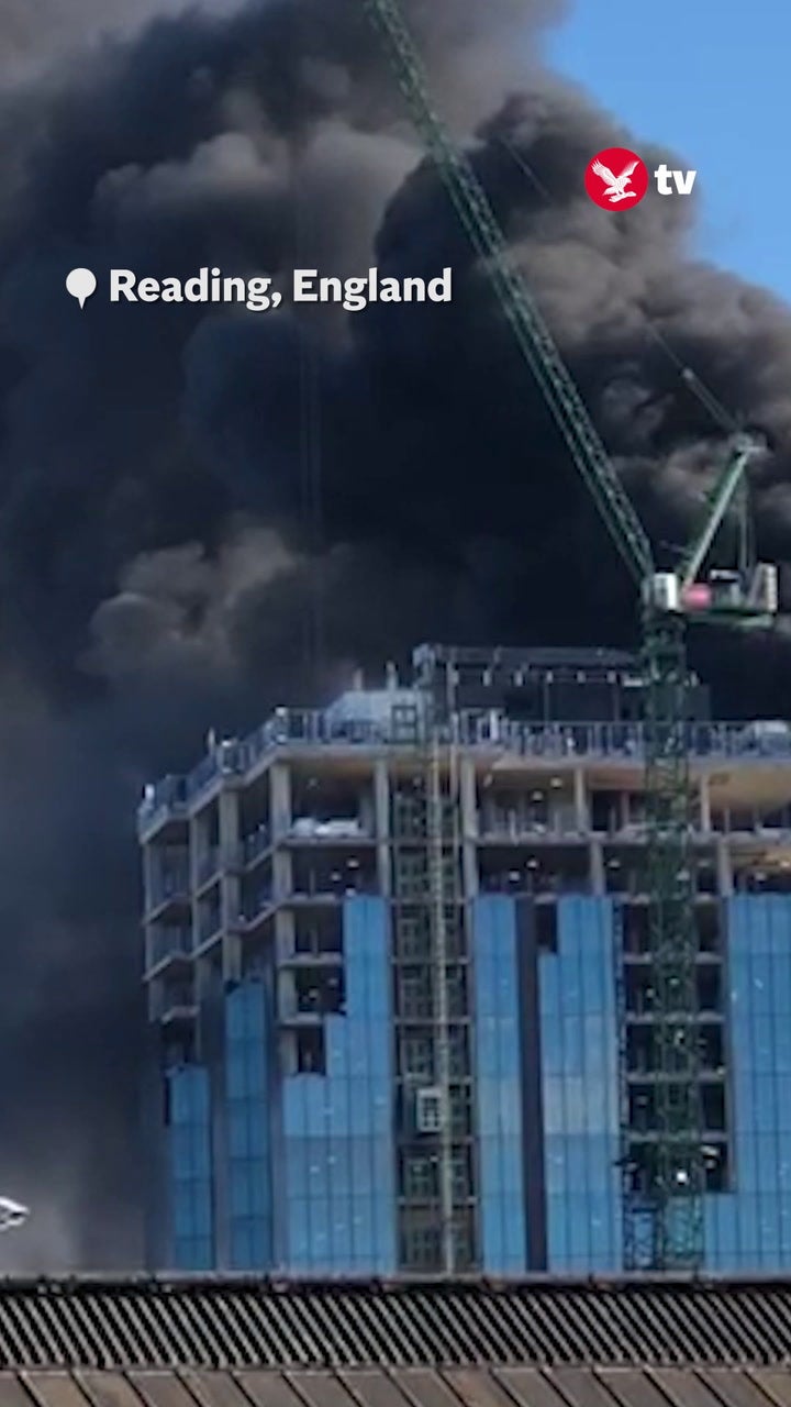 <p>Reading fire: Hero crane driver rescues man trapped on top of burning tower block.</p>