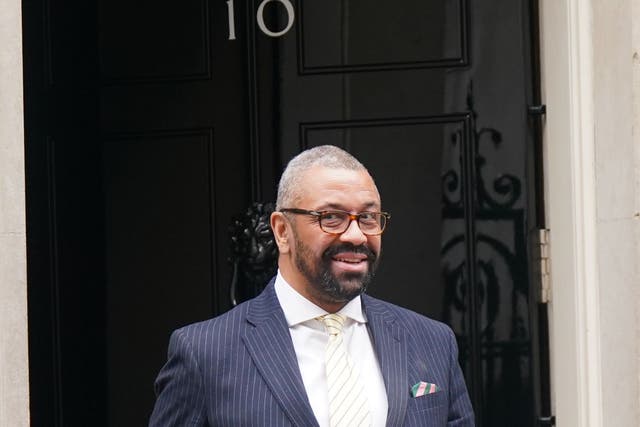 <p>Home secretary James Cleverly leaves Downing Street after a Cabinet meeting on Wednesday </p>