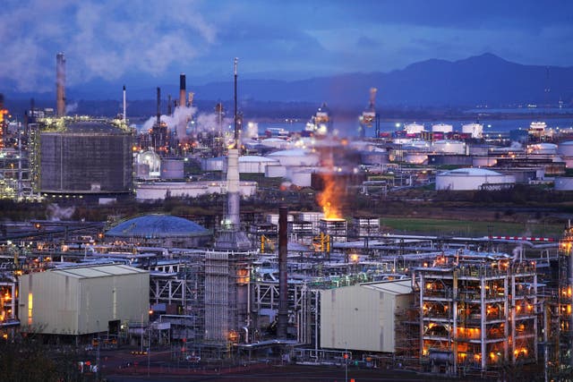The oil refinery at Grangemouth may shut down (Jane Barlow/PA)