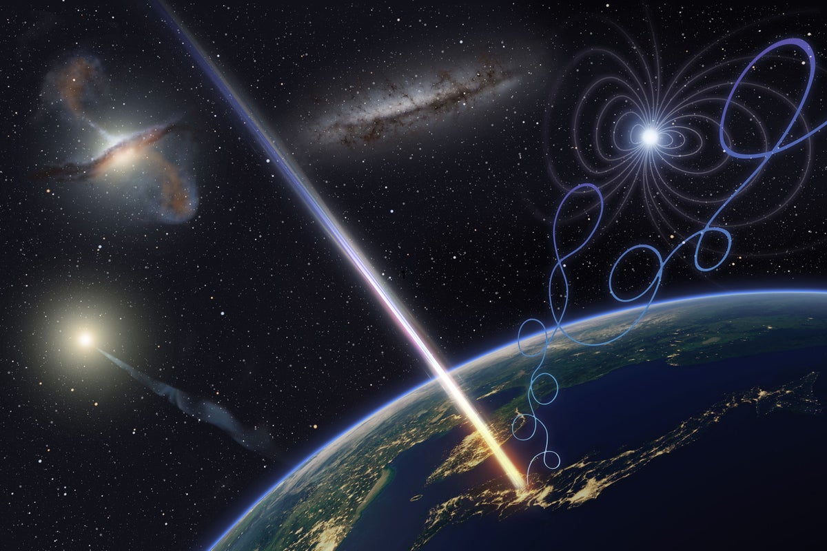 Astronomers detect mysterious high-energy particle falling ...