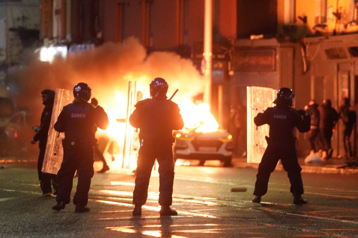 Riots in Dublin after children and woman injured in knife attack