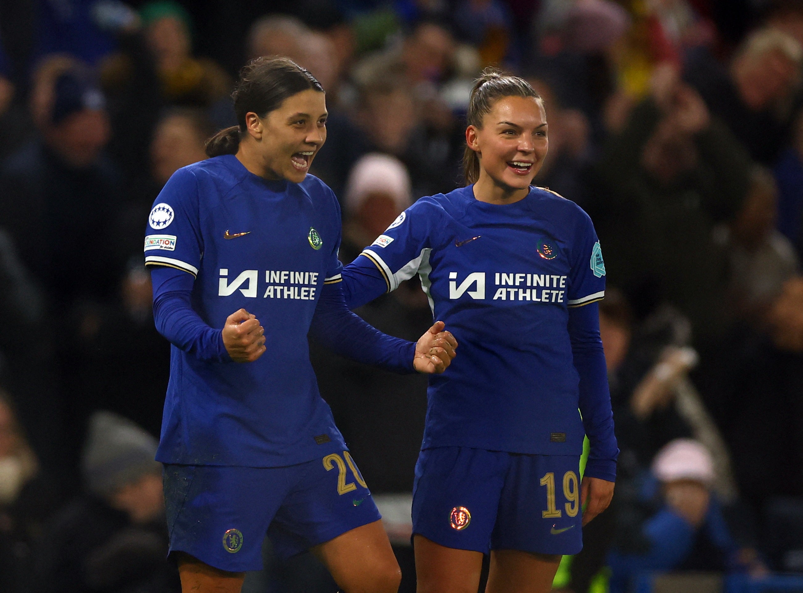 chelsea women, women&x27;s champions league, sam kerr, hat-trick hero sam kerr leads from the front as chelsea emphatically beat paris in champions league