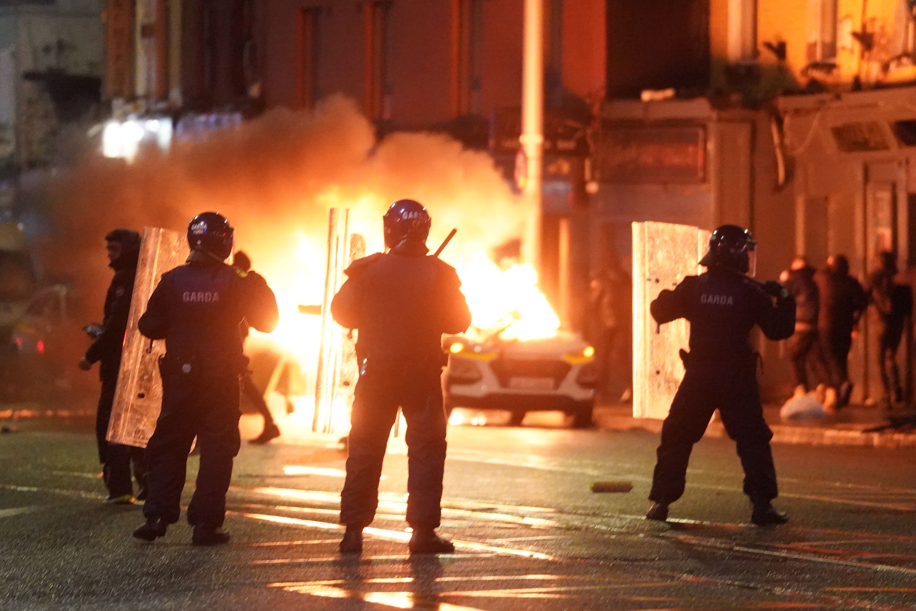 Police arrest 34 people after rioting in Dublin following school knife