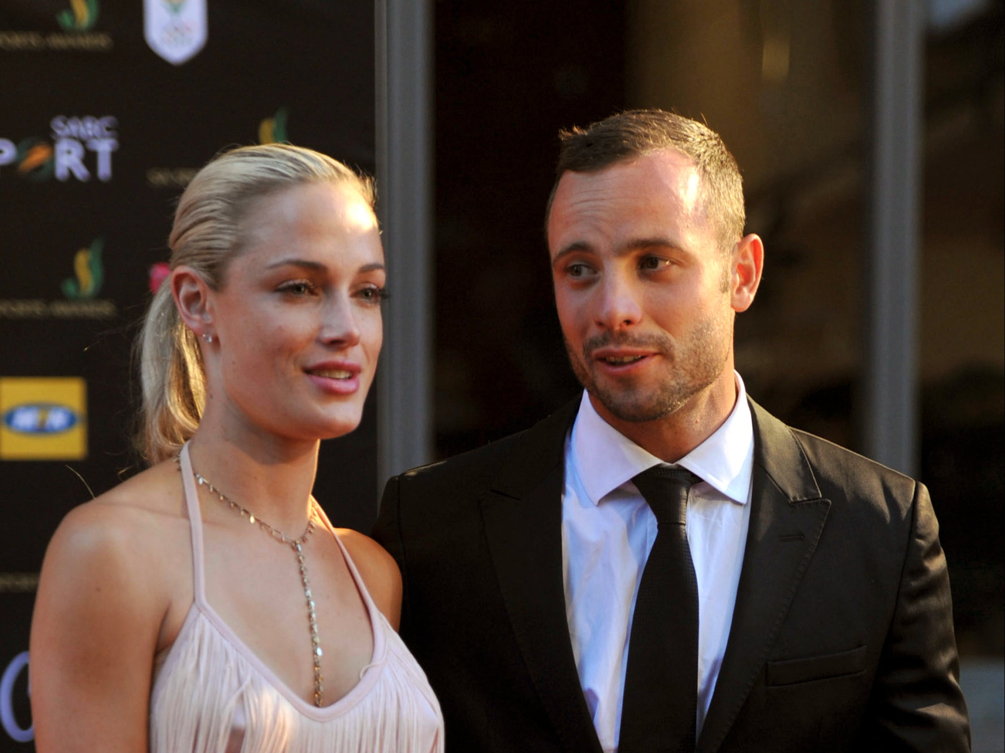 Oscar Pistorius and Reeva Steenkamp in 2012 - a year before he killed her at their apartment